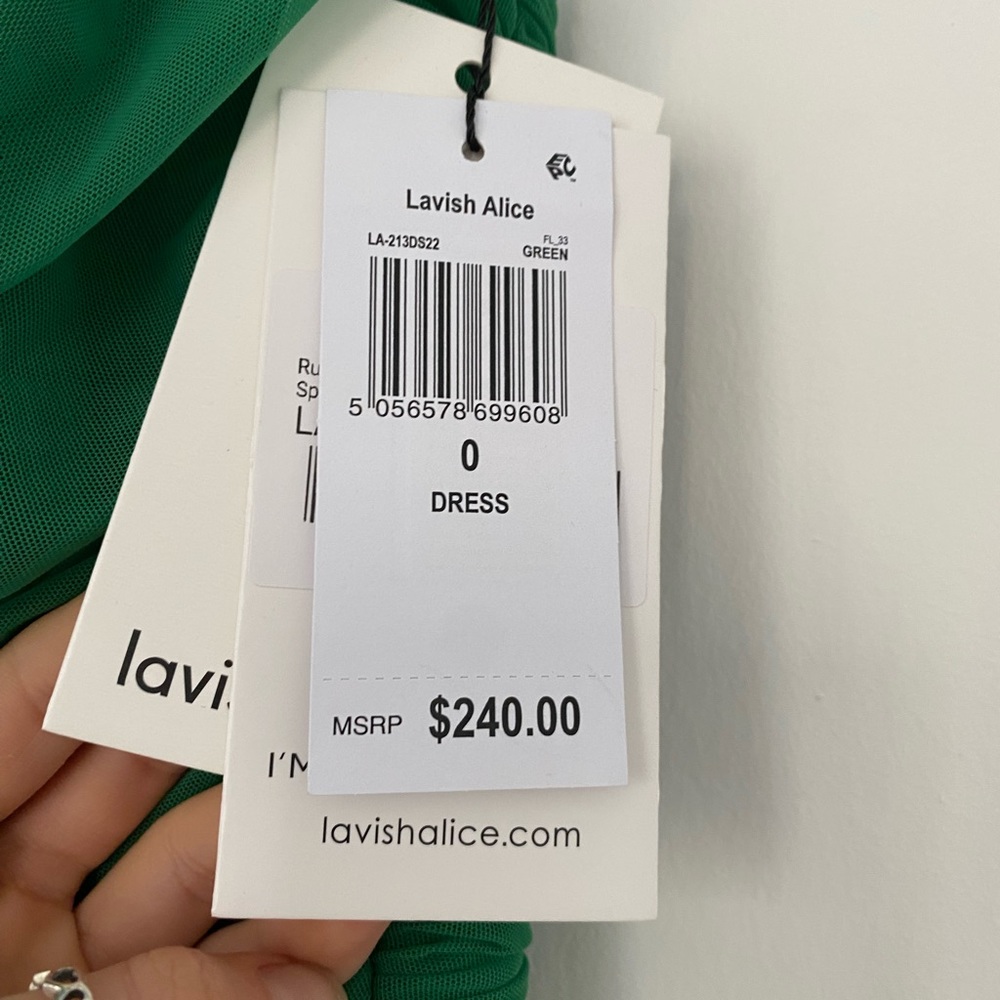 NWT Lavish Alice Ruched Midi Dress - Picture 10 of 10